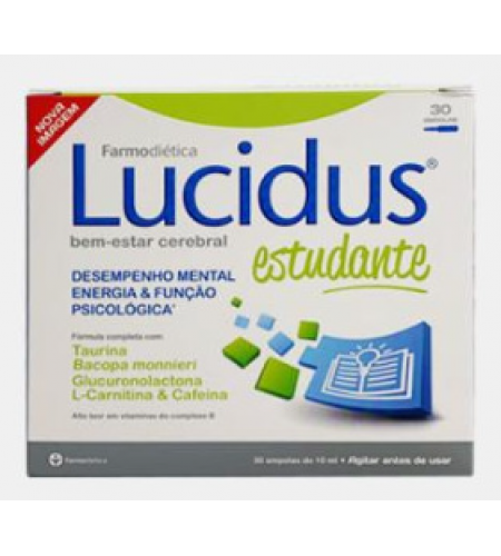 Lucidus Estudante - 30 Ampolas - Farmodietica